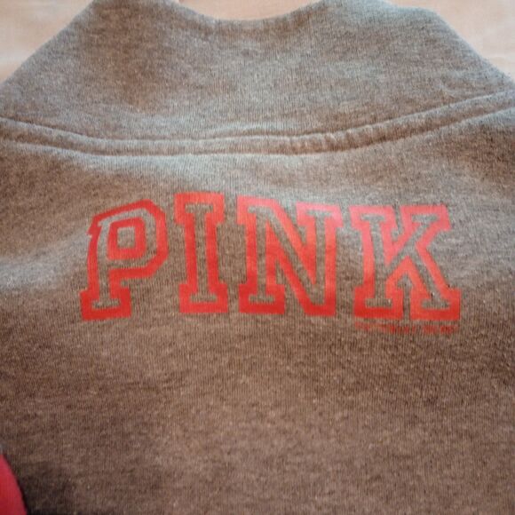 Pink VS 5th & Ocean Arkansas Razorbacks 1/4 Zip Pullover M Bling See Description - Picture 6 of 10